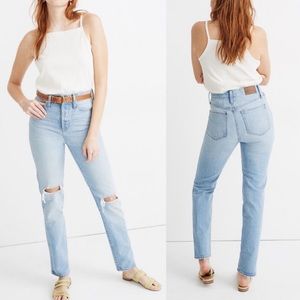 Madewell 30x31 Classic Straight high rise Jeans full length 30 100% cottton